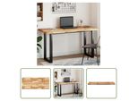 The Living Store Piano Tavolo Rettangolare 140X60X4 Cm In Legno Massiccio Di Acacia