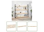 The Living Store Mensole Galleggianti 3 Pezzi 140X20X4 Cm In Legno Massiccio Di Acacia Non Trattato