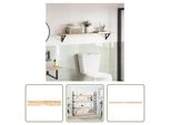 The Living Store Piano D'appoggio 160X20X2 Cm Rettangolare In Legno Massiccio Di Acacia