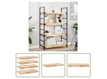 The Living Store Mensole Sospese 4 Pezzi 100X40X4 Cm In Legno Massiccio Di Acacia Non Trattato