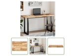 The Living Store Piano Tavolo Rettangolare 140X50X4 Cm In Legno Massiccio Di Acacia