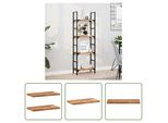 The Living Store Mensole Sospese 2 Pezzi 60X20X2 Cm In Legno Massiccio Di Acacia Trattato A Olio