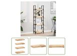 The Living Store Mensole Sospese 4 Pezzi 40X20X4 Cm In Legno Massiccio Di Acacia Non Trattato