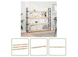 The Living Store Mensole Galleggianti 3 Pezzi 160X20X4 Cm In Legno Massiccio Di Acacia Non Trattato