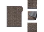 Vidaxl Zerbino Trapuntato 40X60 Cm Marrone Scuro - Zerbini
