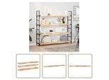 The Living Store Mensole Sospese 3 Pezzi 160X30X4 Cm In Legno Massiccio Di Acacia Non Trattato