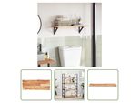 The Living Store Piano Rettangolare 100X30X2 Cm In Legno Massiccio Di Acacia
