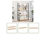 The Living Store Mensole Sospese 2 Pezzi 80X30X2 Cm In Legno Massiccio Di Acacia Non Trattato