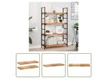 The Living Store Mensole Sospese 2 Pezzi 80X30X4 Cm In Legno Massiccio Di Acacia Trattato A Olio