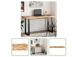 The Living Store Piano Tavolo Rettangolare 120X60X4 Cm In Legno Massiccio Di Acacia