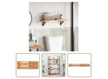 The Living Store Piano Tavolo 80X30X4 Cm Rettangolare In Legno Massiccio Di Acacia