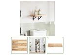 The Living Store Piano D'appoggio 60X30X4 Cm Rettangolare In Legno Massiccio Di Acacia