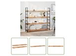The Living Store Mensole Sospese 2 Pezzi 160X30X4 Cm In Legno Massiccio Di Acacia Trattato A Olio