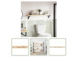 The Living Store Piano D'appoggio 160X20X4 Cm Rettangolare In Legno Massiccio Di Acacia