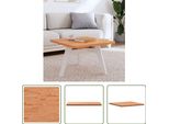 The Living Store Piano D'appoggio Quadrato 60X60X2,5 Cm In Legno Massiccio Di Faggio
