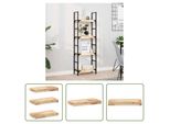 The Living Store Mensole Galleggianti 3 Pezzi 40X20X4 Cm In Legno Massiccio Di Acacia Non Trattato