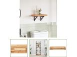 The Living Store Piano D'appoggio 60X20X4 Cm Rettangolare In Legno Massiccio Di Acacia