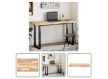 The Living Store Piano Tavolo Rettangolare 160X50X4 Cm In Legno Massiccio Di Acacia