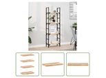 The Living Store Mensole Sospese 4 Pezzi 60X20X2 Cm In Legno Massiccio Di Acacia Non Trattato