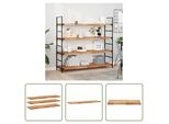 The Living Store Mensole Sospese 3 Pezzi 160X40X4 Cm In Legno Massiccio Di Acacia Trattato A Olio
