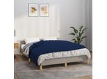 The Living Store Coperta Pesata Blu 138X200 Cm 10 Kg Tessuto