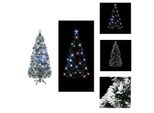 Albero Di Natale Vidaxl Con Illuminazione E Supporto 210 Cm In Fibra Di Vetro - Alberi Di Natale