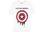 Maglietta Capitan America Herren Brave New World - Shield Weiß Xxl