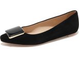 94173 Ballerina Tod's Cuoio Sr Placca Riging Nero Scarpa Donna Shoes Women