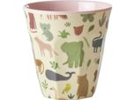 Tazza Di Melamina Rice Media - Motivo Giungla Rosa 250Ml