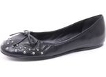 B3930 Ballerina Donna Car Shoe Scarpa Nera Borchie Shoe Woman