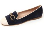 C9086 Ballerina Donna Tod's 13A Scarpa Avorio/Blu Shoe Woman