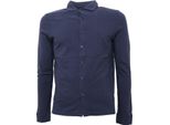 B2728 Polo Camicia Piquet Uomo Ballantyne Cotone Blu T-Shirt Man