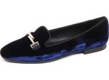 E2830 Ballerina Donna Velvet Tod's Scarpe Blu Velluto Shoe Woman