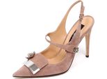 F0946 Sandalo Donna Pink Sergio Rossi SR1 Scarpe Suede Shoe Woman