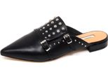 E9542 Sandalo Donna Black Gaudi’ Scarpe Borchie Sabot Shoe Woman