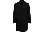 6154J Cappotto Uomo OFFICINA36 Taglio Vivo Mix Wool Black Jacket Coat Man