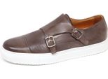 E8772 Sneaker Uomo Brown/Grey Caracciolo 1971 Slip On Vintage Effect Shoe Man
