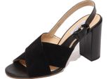 F9630 Sandalo Donna Black Tod’S Scarpe Suede/Leather Shoe Woman