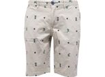 0227AB Bermuda Uomo Fred Mello Beige Cotone Embroidery Short Pant