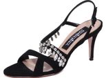 2033J Sandalo Donna Sebastian Suede Black Sandal Woman