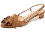 F9682 Sandalo Donna Beige Tod’S Scarpe Leather/Suede Shoe Woman