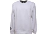 2127AC Felpa Uomo Umbro White Cotone Gold/Black Print Sweatshirt Men