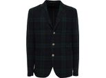 3457AB Giacca Principe Di Galles Uomo Messagerie Blue/Green Mix Wool Jacket Man