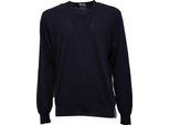 7591J Maglione Uomo Hosio Armaturato Blue Summer Cotone V-Neck Sweater Men
