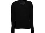 9186Z Maglione Uomo Messagerie Black Mix Wool V-Neck Sweater Man