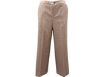 0382AF Pantalone Donna Twinset Grey/Beige Check Wool Blend Trouser Woman