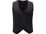 3898AE Gilet Uomo V2BRAND Gigene Black/Blue Waistcoat Man