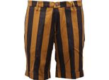 4495AF Bermuda Uomo Michael Coal Cotone/Linen Striped Short Pant