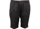 6029AH Bermuda Uomo Four.Ten Black Textured Cotone Shorts Man