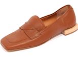 G5286 Mocassino Donna Zinda Tan Leather Loafer Woman